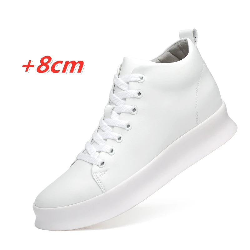 Summer Fashion Invisible Height-Increasing Shoes 8CM Korean Style British Invisible Height-Increasing Men's Shoes Casual Sports Sneakers - SMSB 66