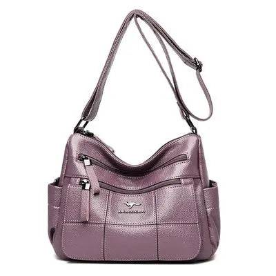 Real Leather Women's New Large Capacity Crossbody Bag - SMSB 66