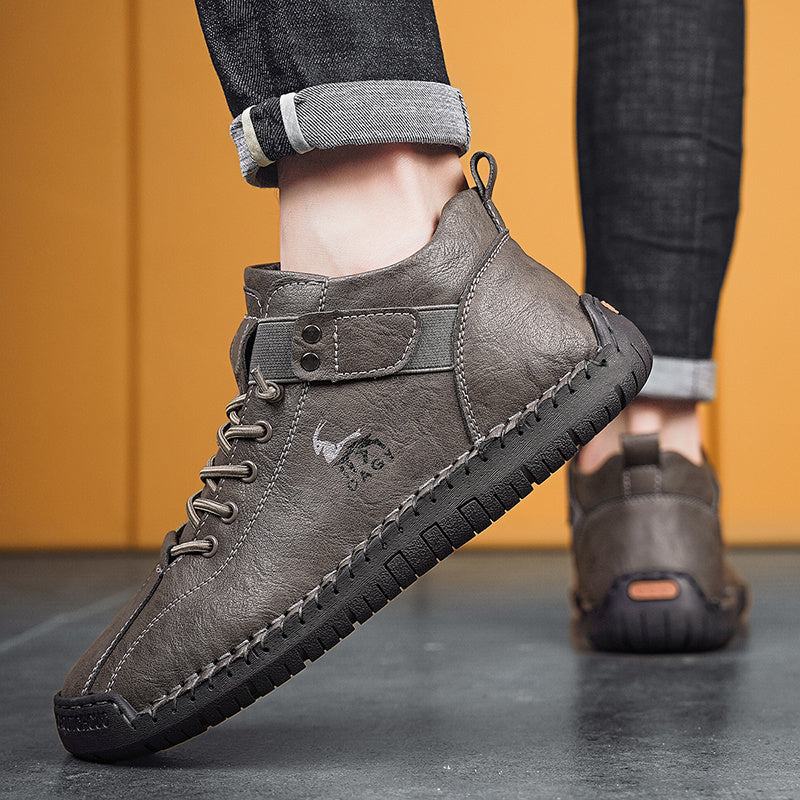 Fashion Men Sneakers Velcro Flats Shoes High Quality - SMSB 66