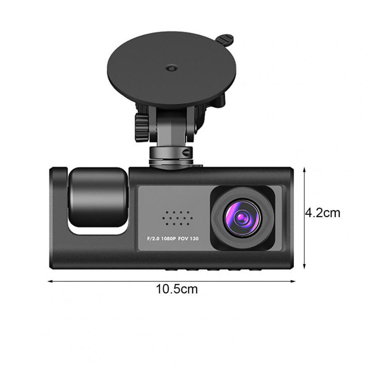 1080P Dual Lens Car Dash Cam Recorder G Sensor DVR Front And Rear Camera Video - SMSB 66