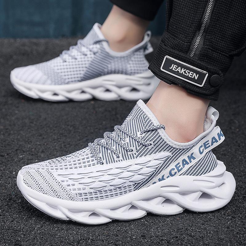 Flyknit mesh shoes for men lightweight and casual trendy shoes - SMSB 66