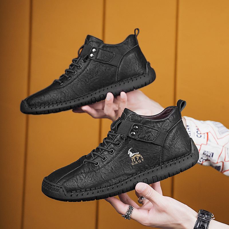 Fashion Men Sneakers Velcro Flats Shoes High Quality - SMSB 66