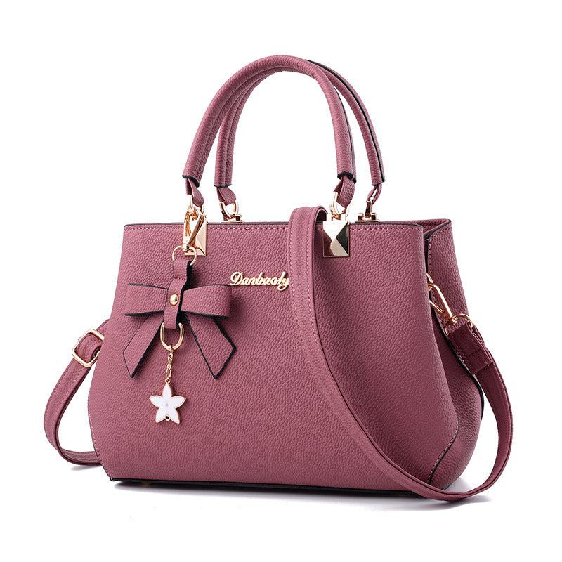 Women Shoulder Bag With Bowknot Star Pendant Totes - SMSB 66