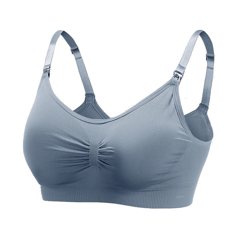 Maternity Seamless Large Size Nursing Bra for Breastfeeding and Postpartum Support - SMSB 66