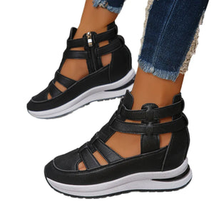 Women's Close-toed Hollow-out Sandals Summer Fashion Platform Shoes SMSB 66