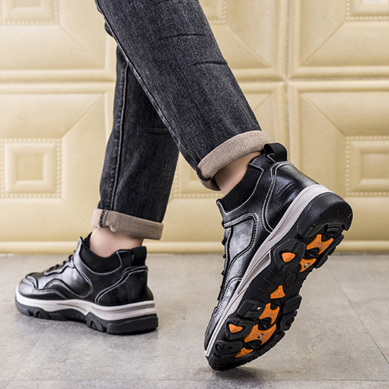 Men Boots Winter Warm Shoes Outdoor Walking Ankle Boots - SMSB 66