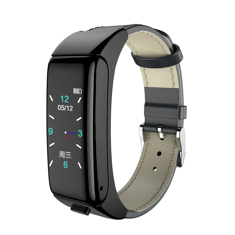 B6 Smart Bracelet Watch Bluetooth Headset Separation 2-In-1 Call Heart Rate Listening Song Sports Men And Women - SMSB 66