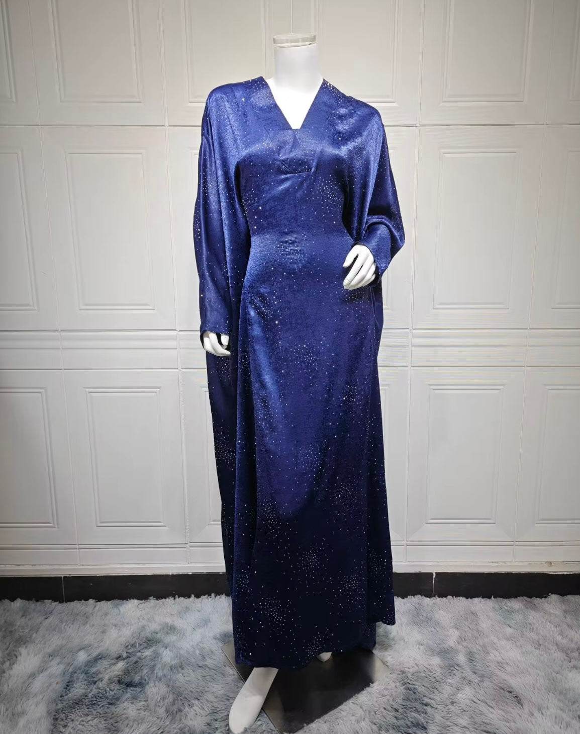 Exquis été élégant MQ180 Abaya pour les femmes modestes moyen-orient musulman arabe mode pull Robe pour Eid - SMSB 66