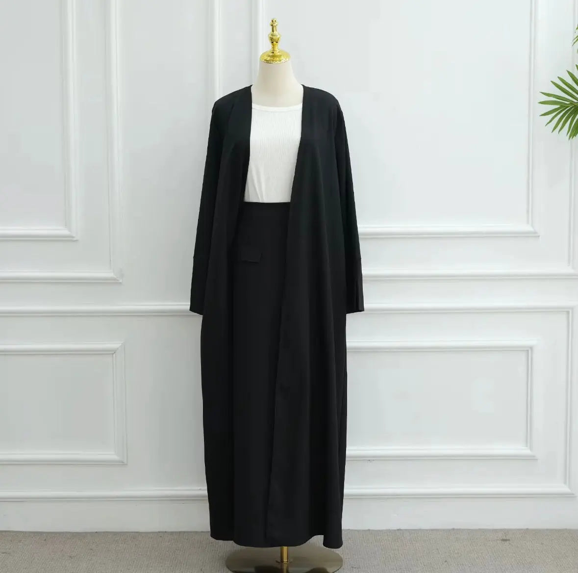 Abaya pour femmes 2026 Loriya Vêtement islamique
Abaya ouvert en nylon et spandex avec jupe, ensemble abaya 2 pièces, robes pour femmes pour l'Aid du Ramadan SMSB 66