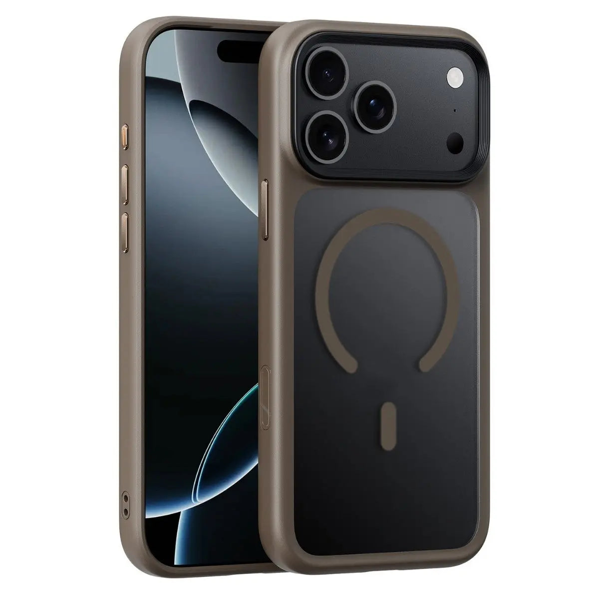 Applicable To 17ProMax Phone Case Skin Feeling Frosted Transparent Magnetic Drop-resistant Protective Cover - SMSB 66