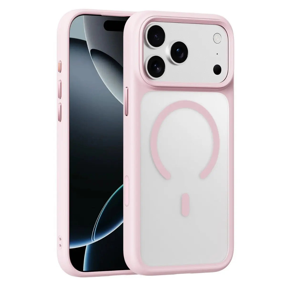 Applicable To 17ProMax Phone Case Skin Feeling Frosted Transparent Magnetic Drop-resistant Protective Cover - SMSB 66