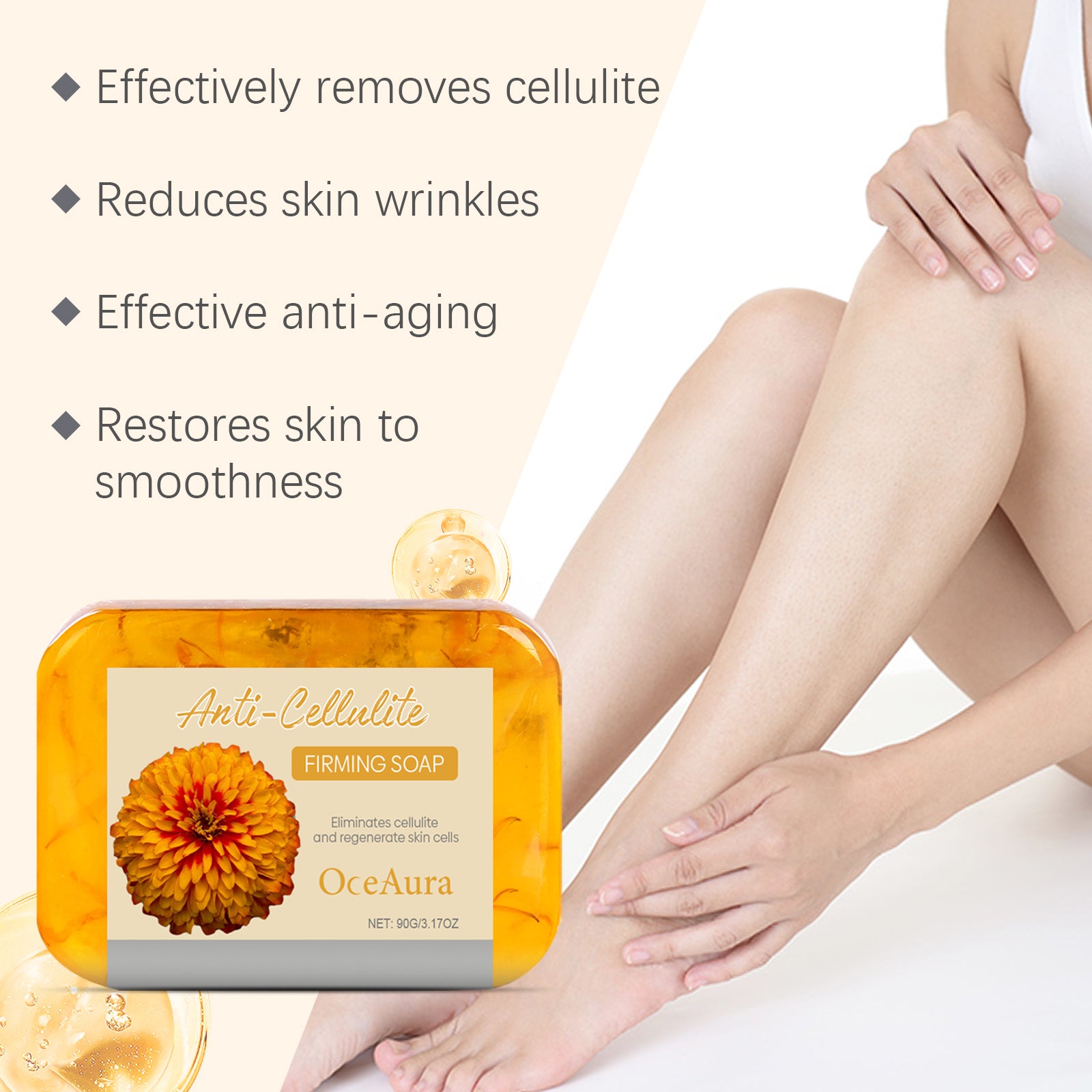 OceAura Bath Skin Care Soap Body Cleansing Moisturizing Moisturizing Soft And Smooth Skin Bath Products - SMSB 66