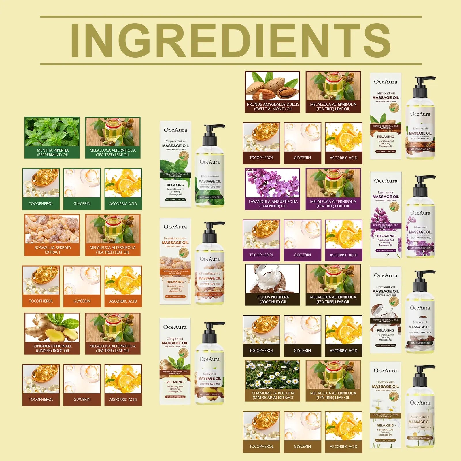 Chamomile Body Essential Oil Hydrating And Moisturizing Body Moisturizing Massage Essential Oil For Long-Lasting Moisturizing eprolo