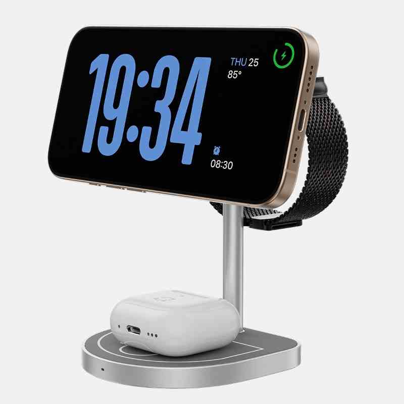 KUXIU X85 3-in-1 Basketball Magnetic Wireless Charger Compatible with Apple Family Bucket, Giving Boyfriend a Good Item - SMSB 66