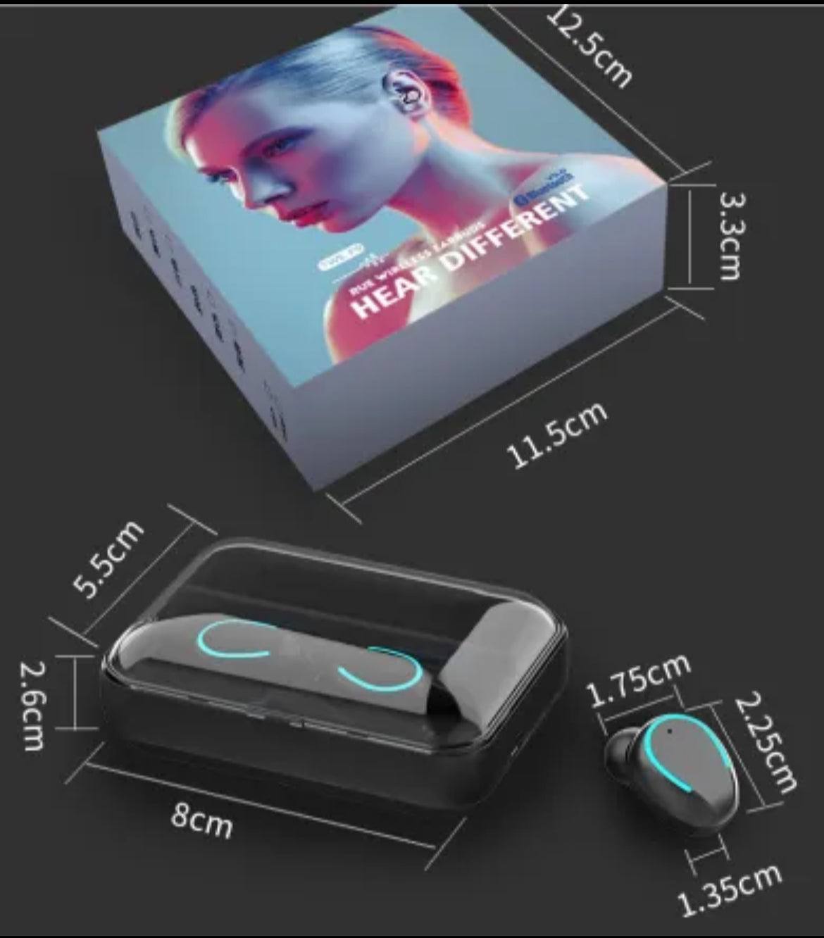 Multifunction Bluetooth Headset Binaural Movement Power Bank Phone Support - SMSB 66