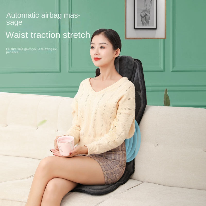 Car and Home Cervical Massager Multi-functional Heating Vibration Neck and Back Massage Cushion Seat Pad