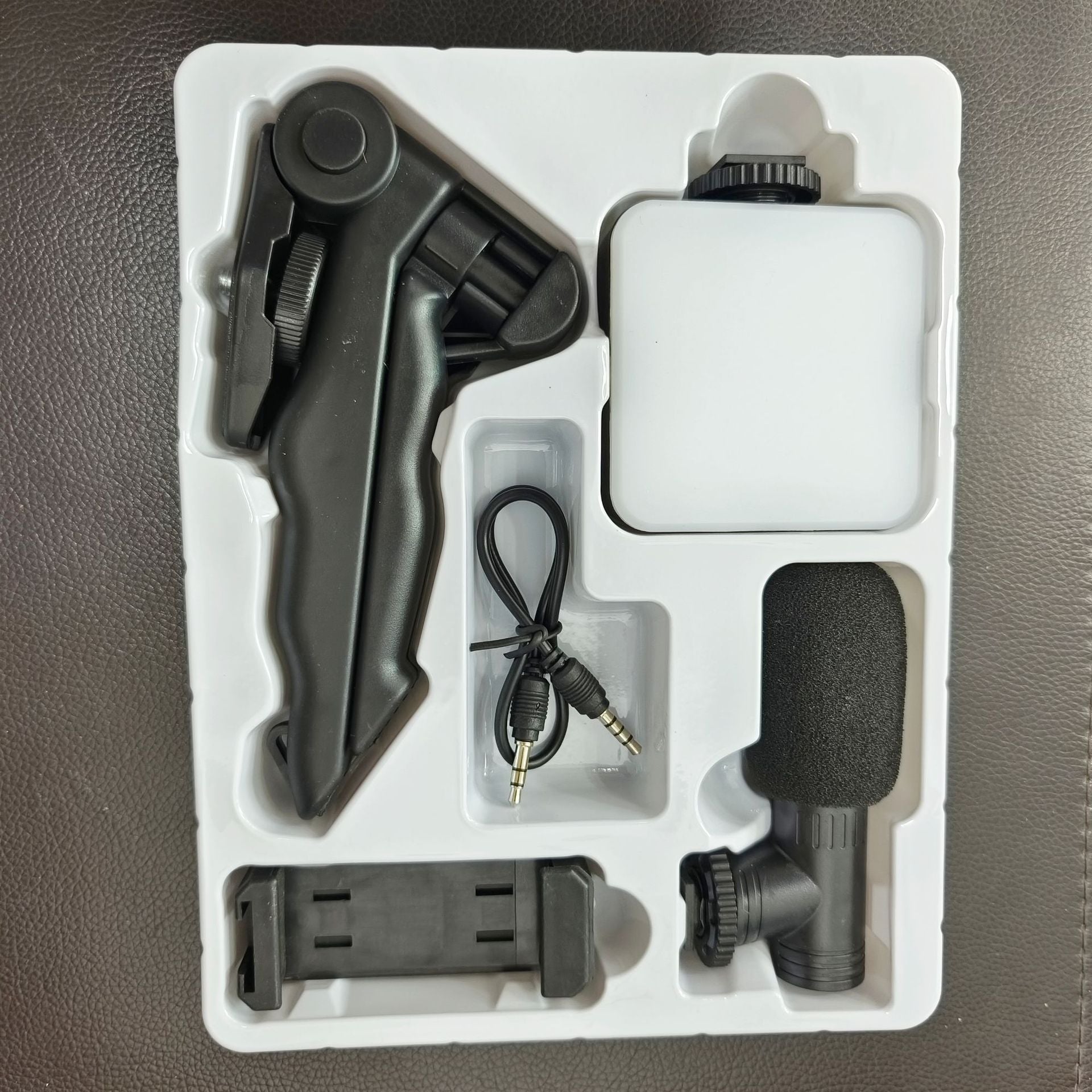 Desktop Beauty Leg Pocket Fill Light with Microphone Set Single Reflex Conference Lamp Handheld Photography with Microphone - SMSB 66