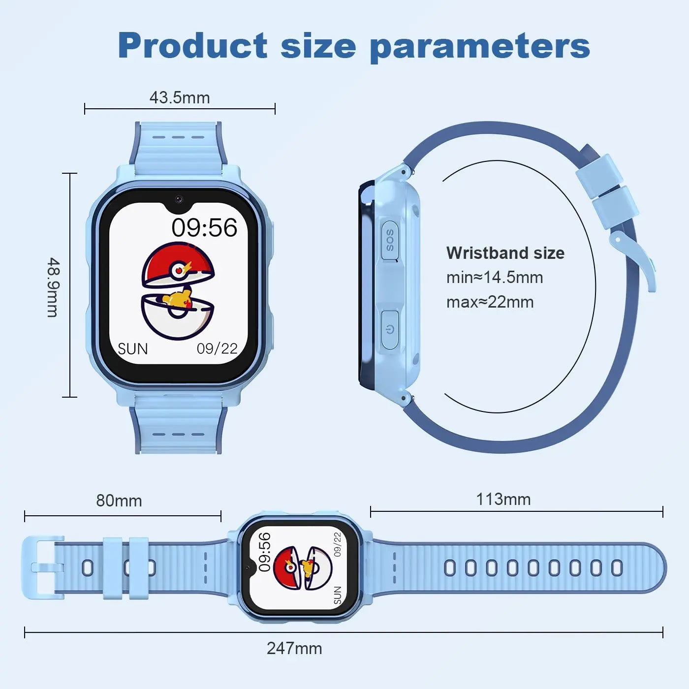 Children's Smart Watch with 4G GPS Location Android WhatsApp Video Call Function - SMSB 66