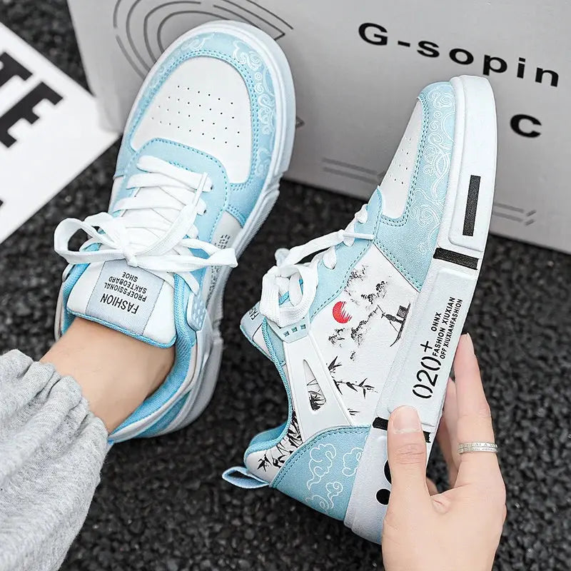 Chinese style parent-child shoes new style of small niche original casual board shoes thick sole anti-slip sports shoes - SMSB 66