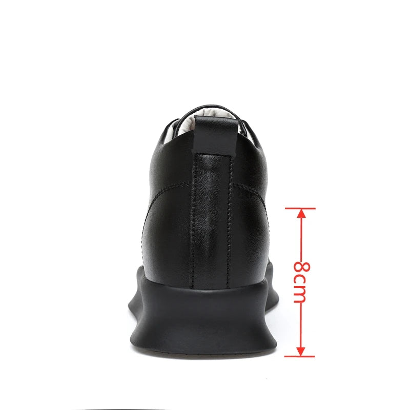 Summer Fashion Invisible Height-Increasing Shoes 8CM Korean Style British Invisible Height-Increasing Men's Shoes Casual Sports Sneakers - SMSB 66