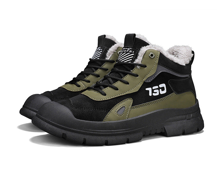 Winter fleece warm Martin boots men's casual sports versatile Korean version anti cold snow boots - SMSB 66
