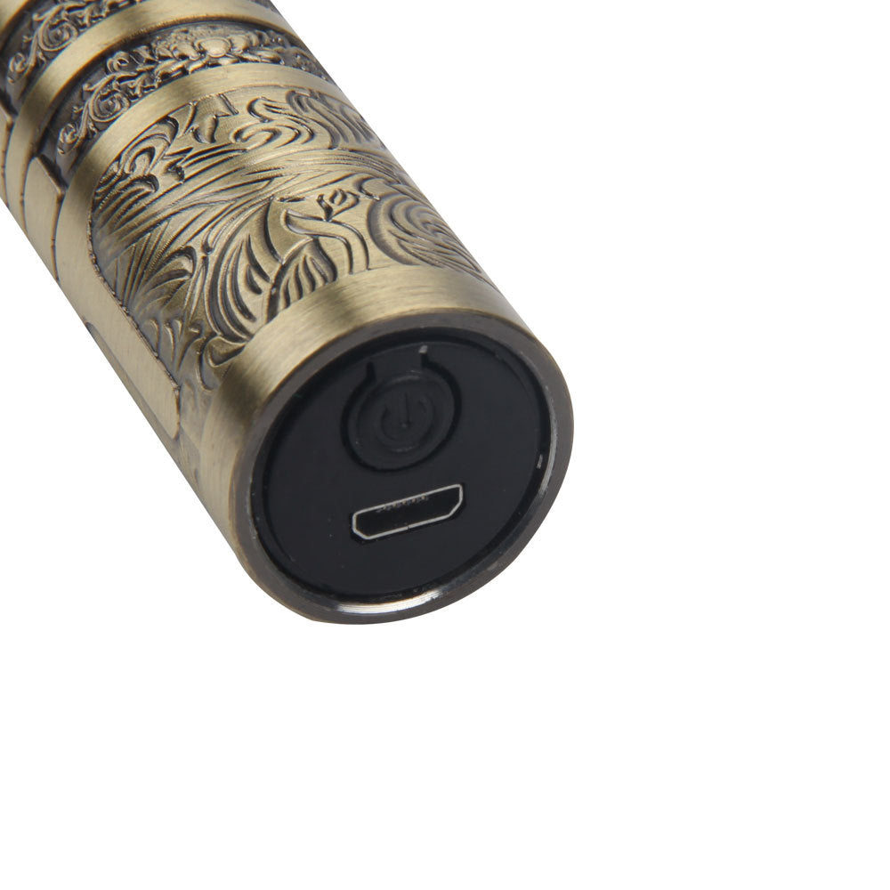 Electric Hair Clipper USB Charging Zinc Alloy Carving Hair Clipper Oil Head Push T9 Push White Shaving Head Scissors Android Charging - SMSB 66