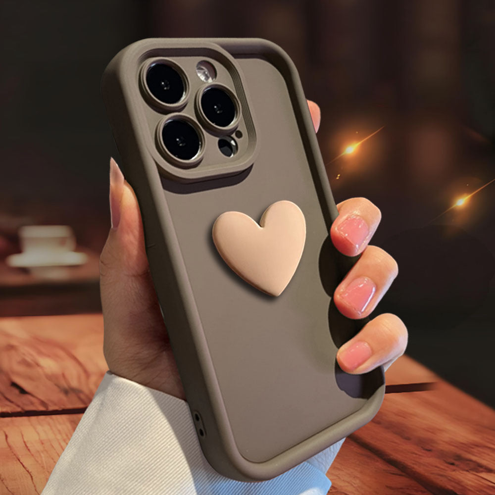 3D Love Suitable for Apple 15 Phone Protective Case Skin friendly Matte iPhone 14 ProMax Lens All Inclusive 16 - SMSB 66