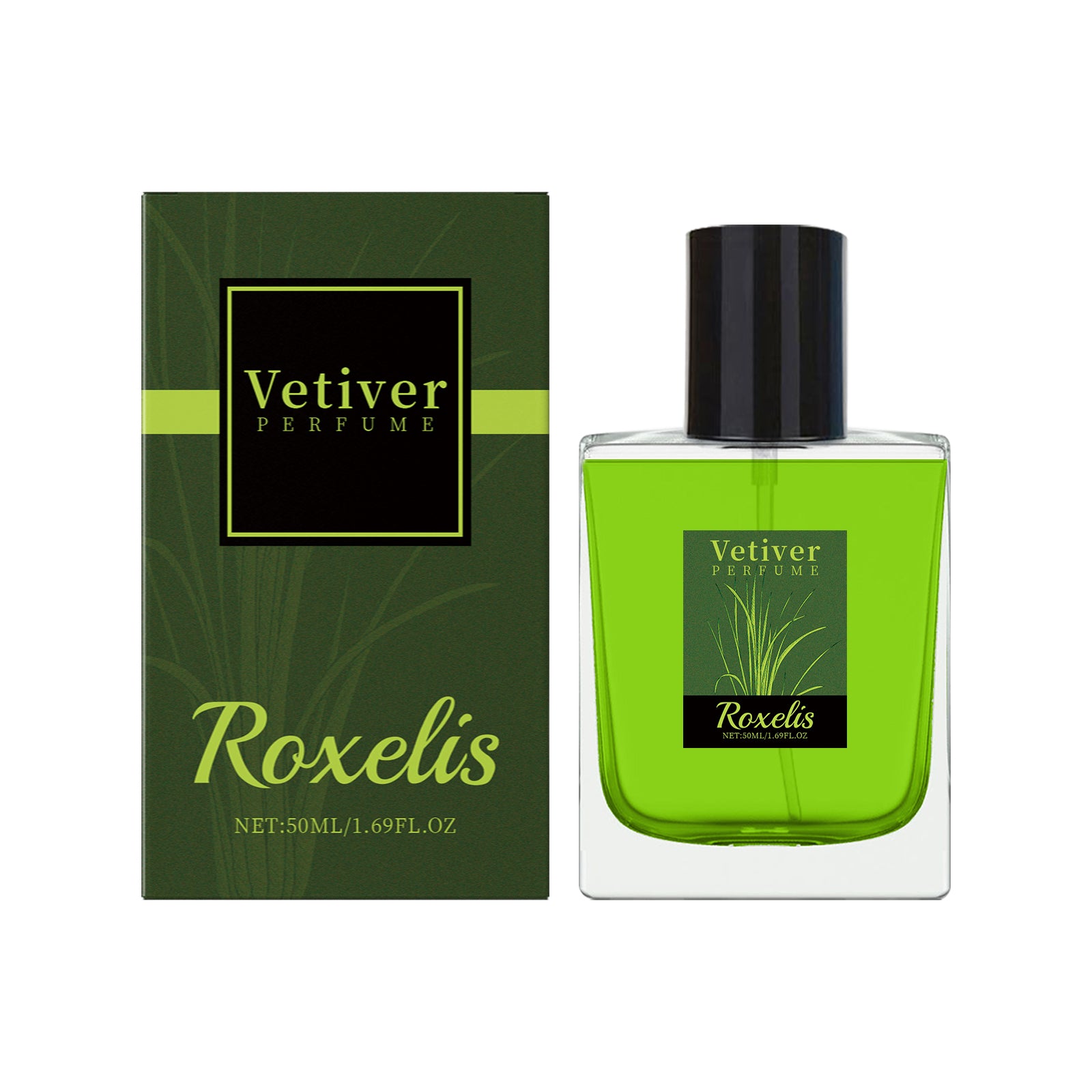 Roxelis Vetiver Fresh Perfume Exudes Charm Natural Fresh Elegant Fragrance Stay Fragrance Everyday Portable Fragrance Perfume - SMSB 66