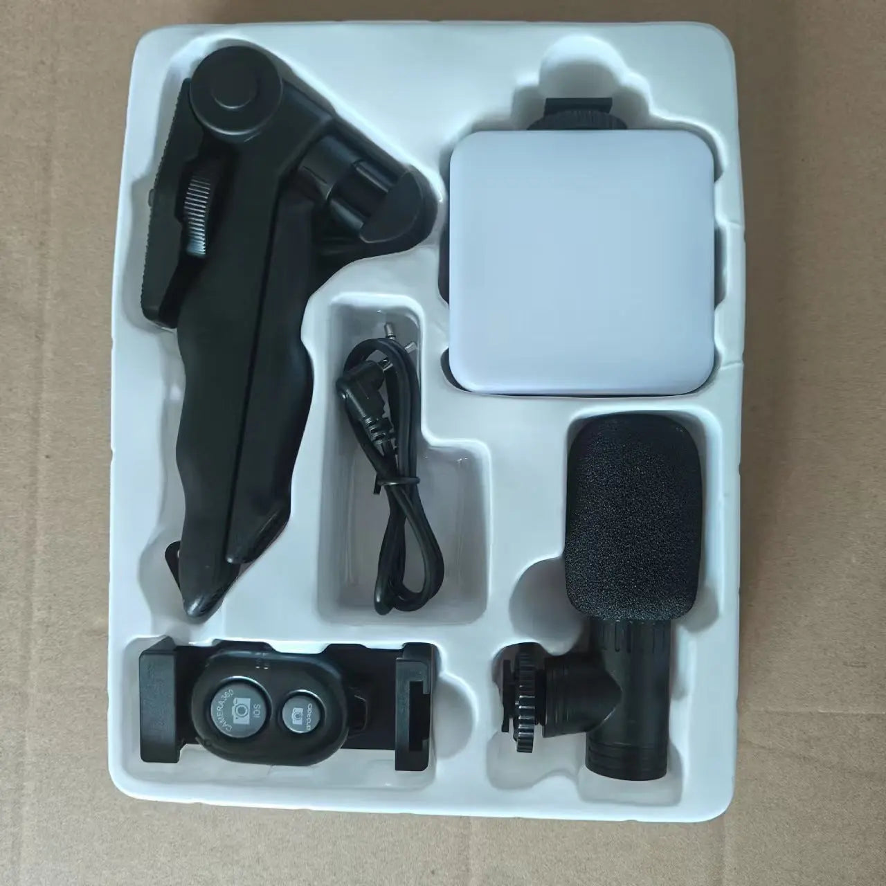 Desktop Beauty Leg Pocket Fill Light with Microphone Set Single Reflex Conference Lamp Handheld Photography with Microphone - SMSB 66