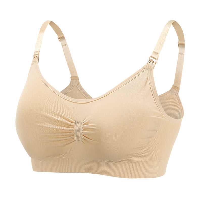 Maternity Seamless Large Size Nursing Bra for Breastfeeding and Postpartum Support - SMSB 66
