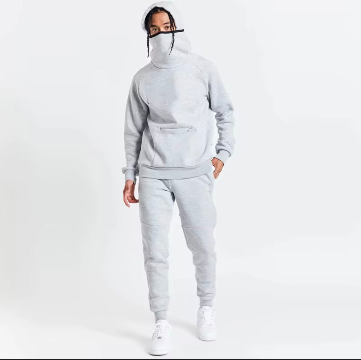 2022 hommes nouveau Design français Terry survêtements Sport porter capuche survêtement 2 pièces survêtement ensemble - SMSB 66