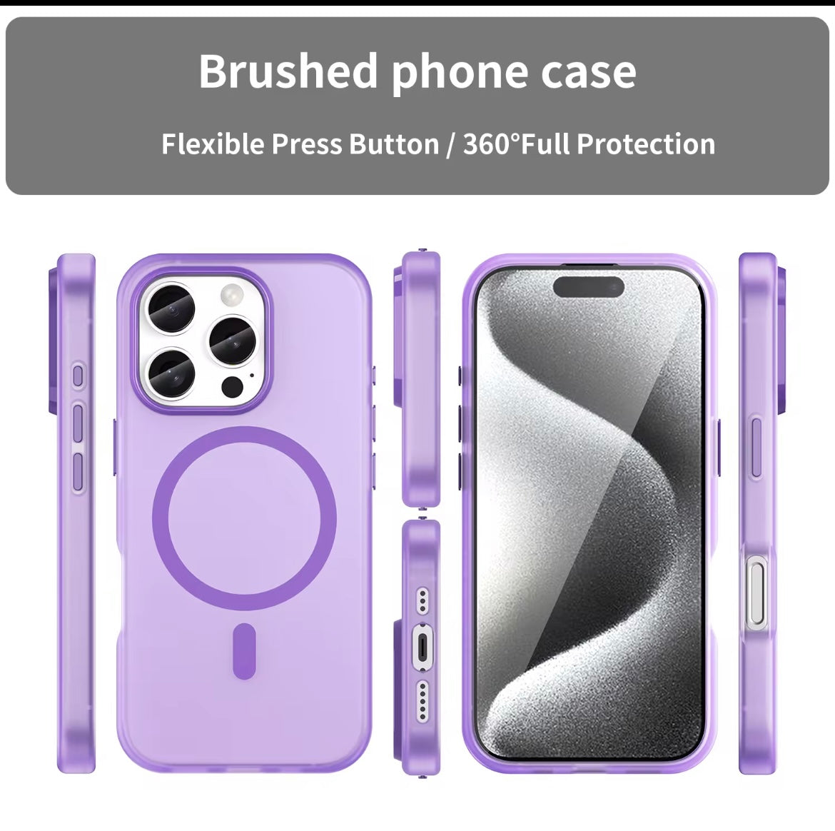 Coque de téléphone magnétique pour Iphone 16 15 14 13 12 11 pro max béquille antichoc accessoires de couverture prise en charge de la charge sans fil - SMSB 66