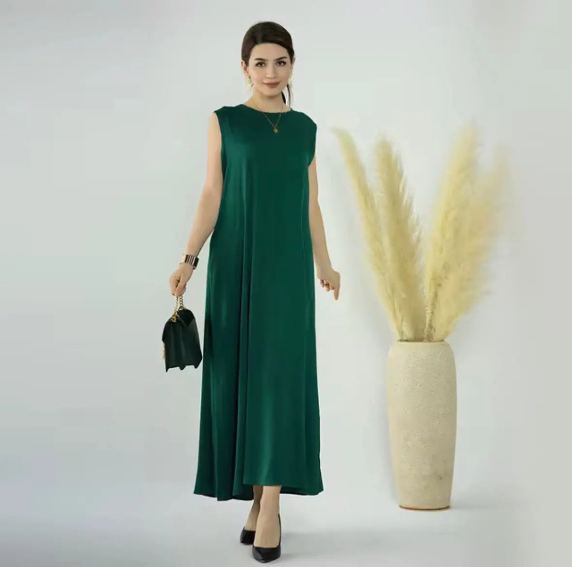 Eid Ramadan Dubai Open Abaya Musulmane Luxueuse
Brodée Cardigan Robe de Soirée Formelle Robe Intérieure
Vêtements Islamiques SMSB 66