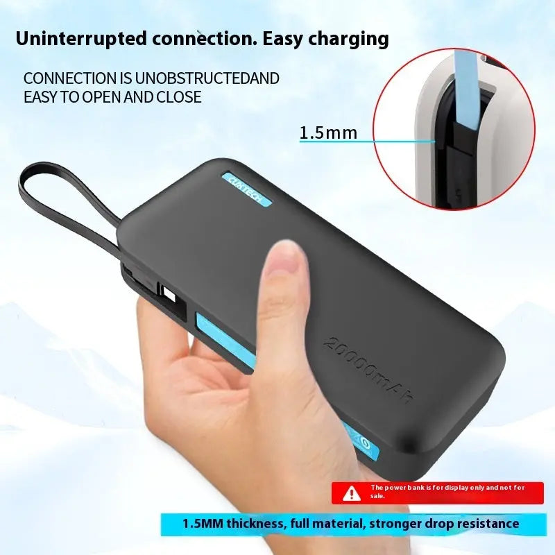 Electric Energy Block 20000 MA Silicone Protective Cover Power Bank - SMSB 66