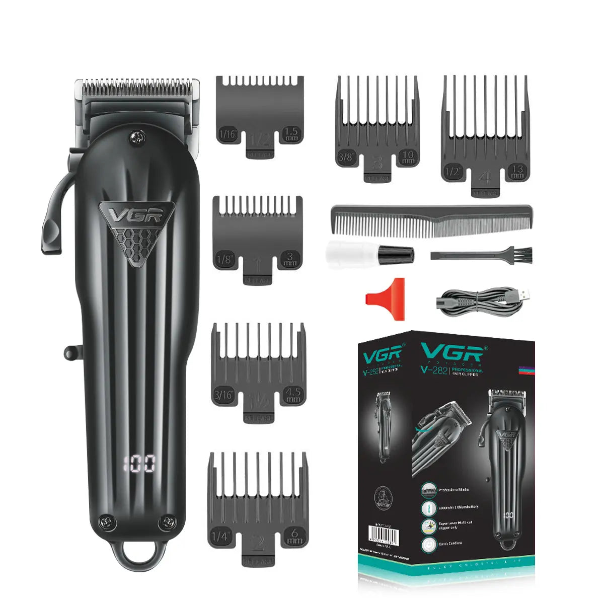 Electric Hair Clipper Fine Adjustment Gradual Change Electric Hair Salon Usb Rechargeable Household Electric Hair Clipper - SMSB 66