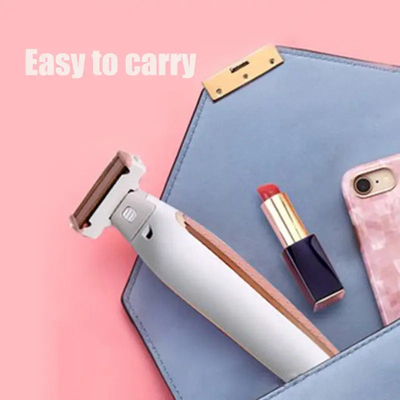 Electric Lady Shaver Razor Flawless Body Hair Shaver Painless Bikini Trimmer USB Rechargeable Fast Hair Shaving Machine - SMSB 66