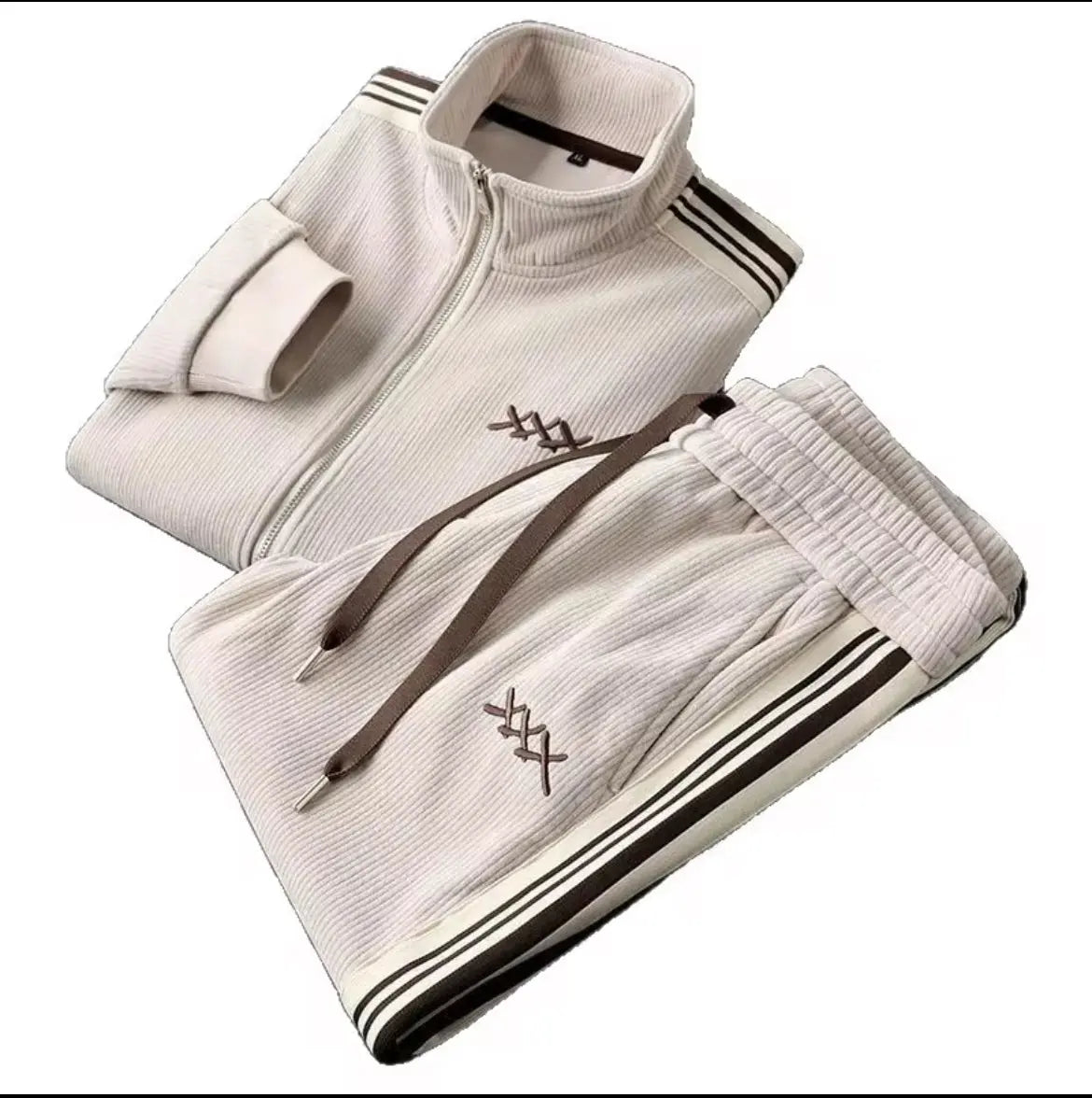 Ensemble Deux Pièces pour Homme Automne Hiver
Nouvelle Mode Veste de Sport Décontractée et Pantalon Droit Cardigan à Col Montant en Maille
Tricotée SMSB 66