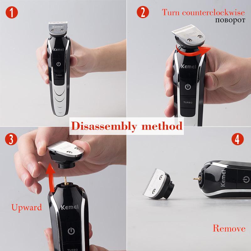 Whole body wash Rechargeable Multifunction Personal Electric Men Hair Clipper Shaver Beard Trimmers Nose Cutting Machine Haircut - SMSB 66