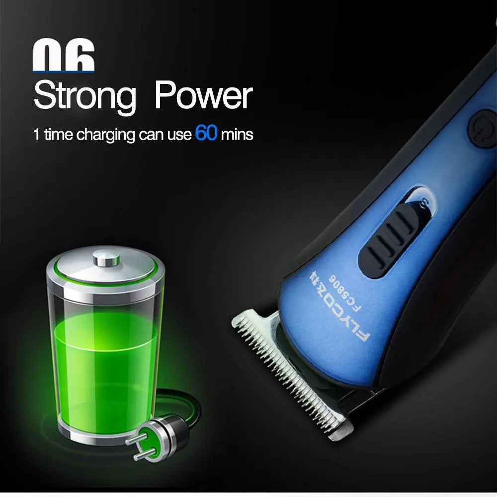 FLYCO Rechargeable Electric Hair Clipper Hair Trimmers Professional Cutting Haircut Tools FC5806 - SMSB 66