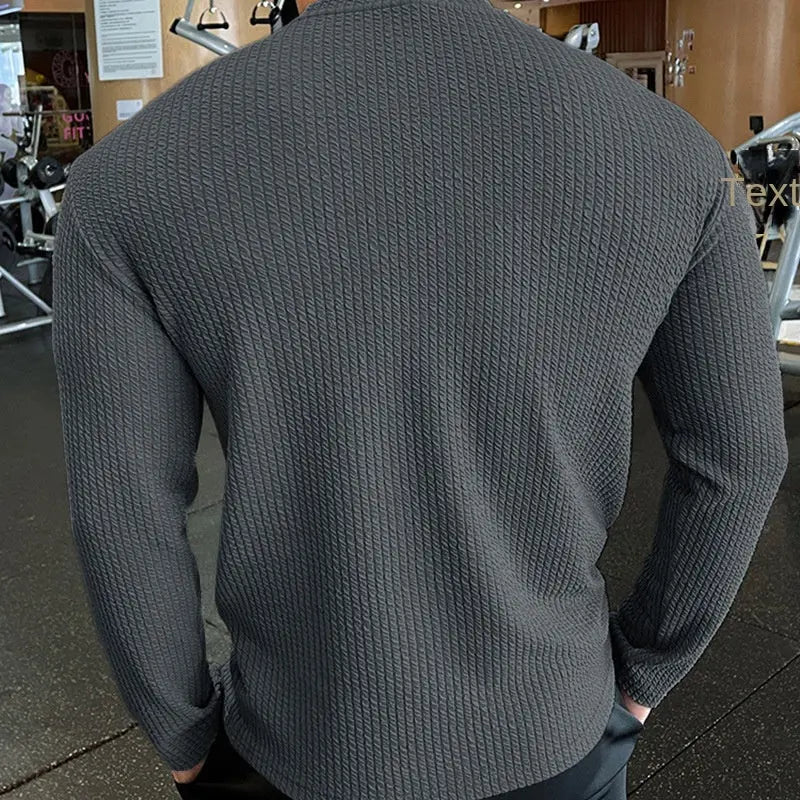 Fashion Knit Long Sleeve Top for Men Autumn/Winter Casual Sweater - SMSB 66