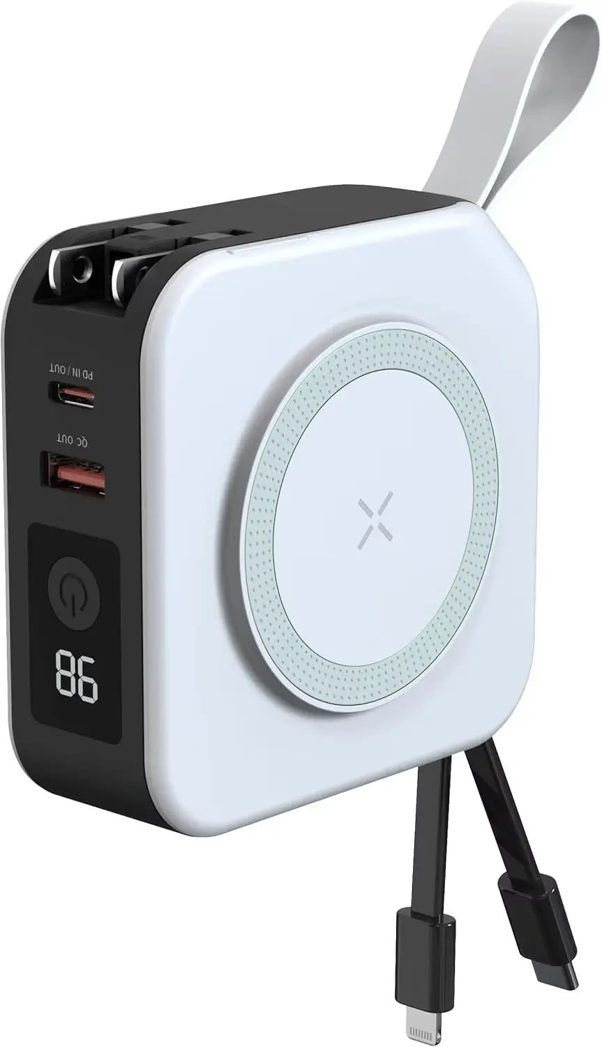 Five in one magnetic wireless power bank 22.5W portable power bank 10000mAh travel charger - SMSB 66