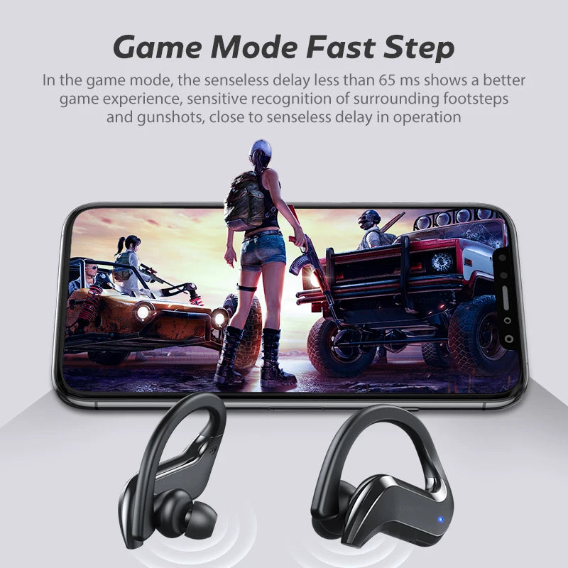 TWS Bluetooth 5.0 Earphones Wireless Bluetooth Headphone Noise Cancelling 9D HiFi Stereo Sport Headset Handsfree With Microphone - SMSB 66