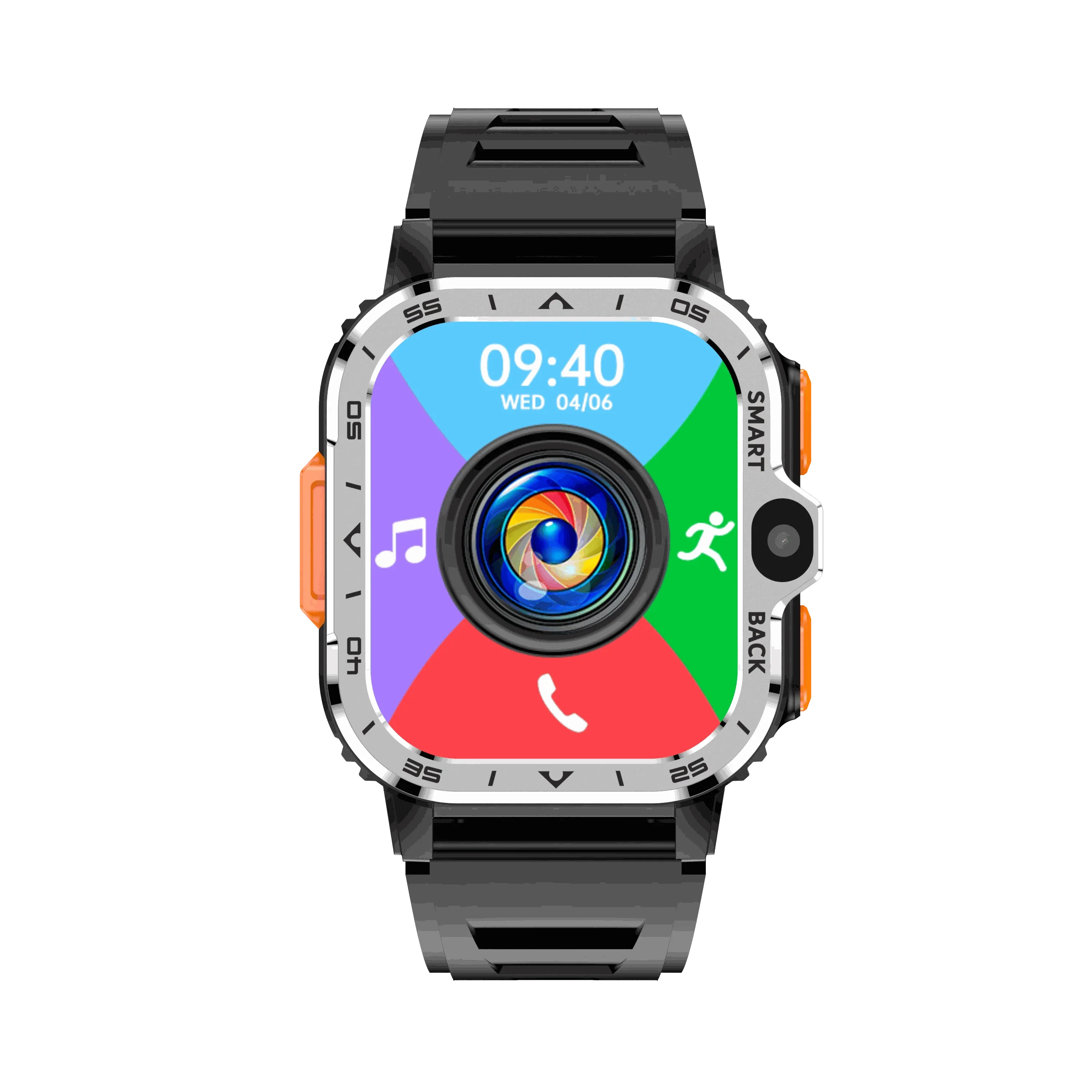 2024 PGD 4G Smart Watch with Wifi and Sim Card and Camera Waterproof Android 8.1 GPS Video Call 4g SmartWatches App for Tiktok - SMSB 66