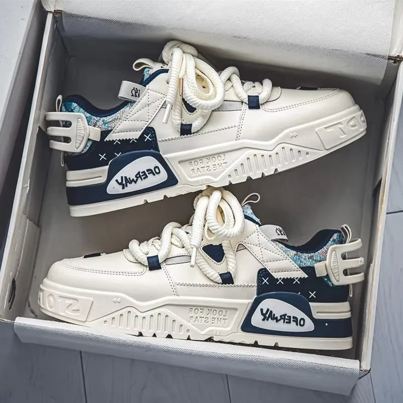 New Breathable Shoes All Match Platform Sneakers Shoes Men's Casual Board Shoes - SMSB 66