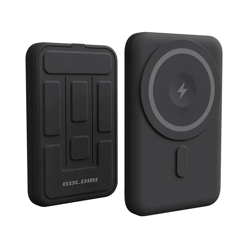 Private Model Ultra-Slim 2 in 1 foldable magnetic wireless power bank with 5000mAh capacity and PD20W fast charging