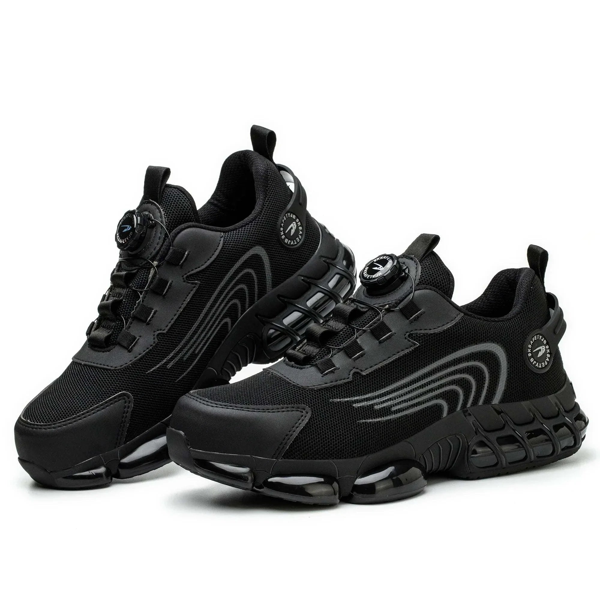 New Arrivals Quick Lacing Breathable Anti-smashing Specifications Metal Non slip Security Guard Work Men Steel Toe Safety Shoes - SMSB 66