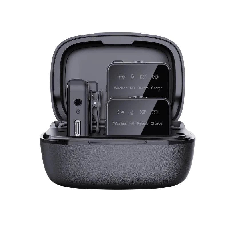 Battery Life 24h Wireless Lavalier Microphone 3 in 1 50m Transmission Wireless Lavalier Microphone for Iphone Android Camera - SMSB 66