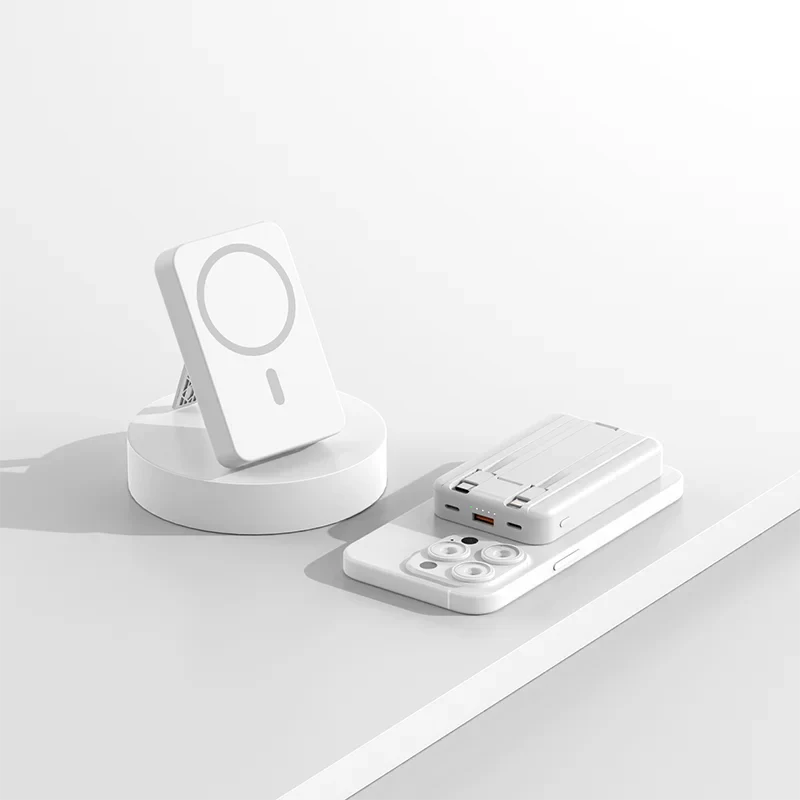 Wholesale 50000mah large capacity portable power banks with fast charging and LED display in white color