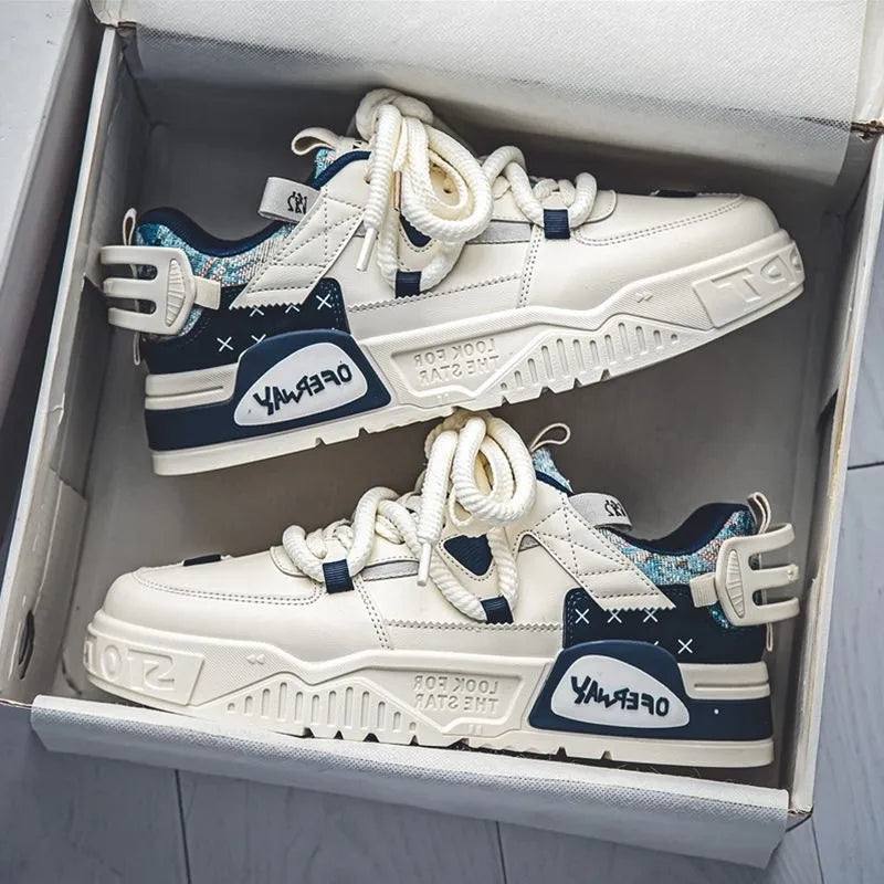 New Breathable Shoes All Match Platform Sneakers Shoes Men's Casual Board Shoes - SMSB 66