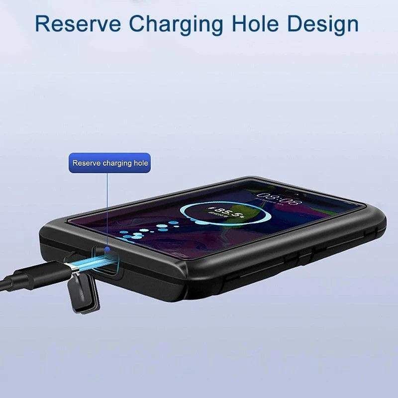 Waterproof Bike Bicycle Phone Case Universal Motorcycle Handlebar Phone Holder Stand Motorbike Scooter Cell Phone Mount Bracket - SMSB 66